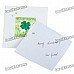 3D Lucky Clover Pattern Holiday Congratulations Gift Card with Envelope