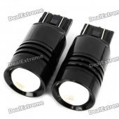 T20 6W 6500K 180-Lumen 2-5050 SMD LED Convex Lens White Light Car Lamps (DC 12~24V/Pair)
