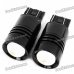 T20 6W 6500K 180-Lumen 2-5050 SMD LED Convex Lens White Light Car Lamps (DC 12~24V/Pair)