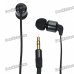 AWEI 3.5 mm In-ear Cushion Style Stereo Earphone - Black