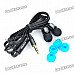 AWEI 3.5 mm In-ear Cushion Style Stereo Earphone - Black