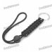 Military Paracord Rope with Keychain - Black Military Paracord Rope with Keychain - Black