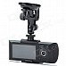 720P 3.0MP Dual Lens Wide Angle Car DVR Camcorder w/ GPS Logger/TF Slot (2.7" LCD) 720P 3.0MP Dual Lens Wide Angle Car DVR Camcorder w/ GPS Logger/TF Slot (2.7" LCD)