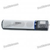 1" LCD Portable Fashion Music Speaker Player with FM/Line In/USB/SD - Black