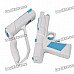 Plastic Motion Plus Function Shot Gun for Wii Remote and Nunchuck