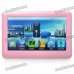 Portable 4.3" Touch Screen Multi-Media Player w/ FM / 3.5mm Jack / TV-Out / TF Slot - Pink (4GB)