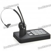 Telephone Bluetooth Handsfree Landline Base w/ Headset - Black