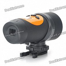 Sports 720P 0.7" LCD 1.3MP Action Video Camera Camcorder with AV / SD Slot - Black + Orange Sports 720P 0.7" LCD 1.3MP Action Video Camera Camcorder with AV / SD Slot - Black + Orange