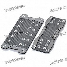 Carbon Fiber Anti-Slip Pedal Cover Set for Automatic Transmission Vehicle
