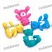Romantic LOVE Bear Style Cotton Fabric Doll Toys Valentine's Day Gift (4 Piece Pack)