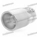Stylish Stainless Steel Protective Car Exhaust Pipe Muffler - Silver