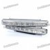 9W 8-LED White Light Daytime Running Lights for Car (Pair / DC 12V)