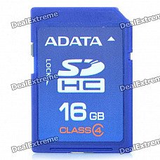 Genuine ADATA SDHC Memory Card (16GB / Class 4)