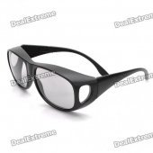 Fashion Non-Flash Circularly Polarized 3D Glasses - Black