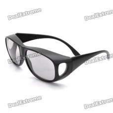 Fashion Non-Flash Circularly Polarized 3D Glasses - Black