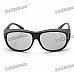 Fashion Non-Flash Circularly Polarized 3D Glasses - Black