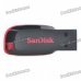 SanDisk Cruzer Blade USB Flash Drive - Black + Red (16GB)