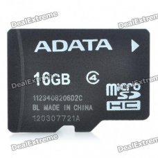 Genuine ADATA Micro SDHC Class 4 TF Card (16GB)