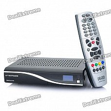 1.0" OLED DVB-S/DVB-S2 Satellite Receiver w/ RS232 / DVI / eSATA / Scart / Ethernet / Modem 1.0" OLED DVB-S/DVB-S2 Satellite Receiver w/ RS232 / DVI / eSATA / Scart / Ethernet / Modem