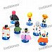 Cute One Piece Anime Figures Toys w/ Bases (8-Piece Set)