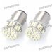 1157 3.2W 6000K 200-Lumen 50-3020 SMD LED White Light Car Brake Lamps (DC 12V / Pair)