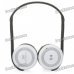i91 Rechargeable Bluetooth V2.1=EDR MP3 Player Stereo Headset w/ FM / Microphone / TF - White