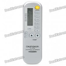 Universal 1.5" LCD IR Air Conditioner Remote Controller - White (2 x AAA) Universal 1.5" LCD IR Air Conditioner Remote Controller - White (2 x AAA)