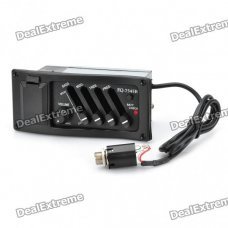 4-Band EQ Piezzo Guitar Pickup - Black 4-Band EQ Piezzo Guitar Pickup - Black
