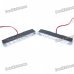 0.5W 6-LED White Light Car Daytime Running Lamps (Pair / DC 12V)