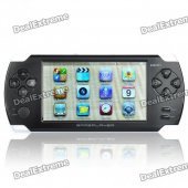JXD A1000 4.3" LCD Game Console Media Player w/ 300KP Camera / AV-Out / FM / TF - Black (4GB)