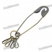 Big Brooch Pin Style Keychain