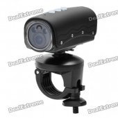 RD32II 5.0MP Waterproof Wide Angle Sports / Car Camcorder w/ 2-LED / Red Laser / HDMI / TF - Black