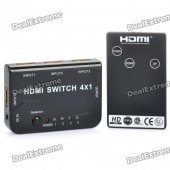1080P HDMI 1.4 Switch w/ Remote Controller (4-In / 1-Out)