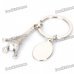 Alloy Eiffel Tower Pendant Keychain - Silver