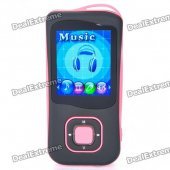 1.8" LCD Rechargeable MP4 Player w/ FM - Pink (4GB)