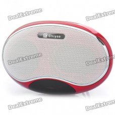 Portable USB Rechargeable Music Speaker Player with FM/TF - Lemon Red Portable USB Rechargeable Music Speaker Player with FM/TF - Lemon Red