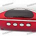 Portable USB Rechargeable Music Speaker Player with FM/TF - Lemon Red Portable USB Rechargeable Music Speaker Player with FM/TF - Lemon Red
