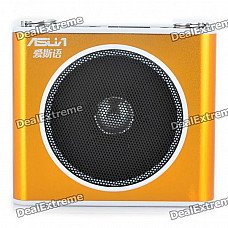 ASUA 1.0" LCD Multi-Function MP3 Player Megaphone Voice Amplifier with FM / TF / Mic Jack (Gold) ASUA 1.0" LCD Multi-Function MP3 Player Megaphone Voice Amplifier with FM / TF / Mic Jack (Gold)