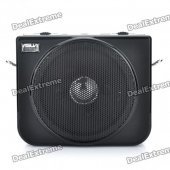 ASUA Multi-Function MP3 Music Speaker Megaphone Voice Amplifier with Line / Mic Jack (Black)