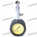 Professional 8mm Tire Pressure Gauge w/ Michelin Pattern - Black + Silver + Yellow