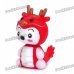 Spring Shaking Head Baby Dragon Feature Display Toy - Red