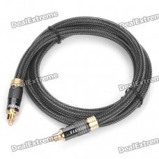 MOSHOU 24K Gold-Plated Male to Male Connectors Digital Fever Optical Fiber Wire Cables (1M - Cable)