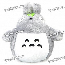 Cute Long Plush Totoro Toy Doll - Grey + White