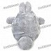 Cute Long Plush Totoro Toy Doll - Grey + White