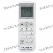 Universal 1.6" LCD Air Conditioner Remote Control - White (2 x AAA)