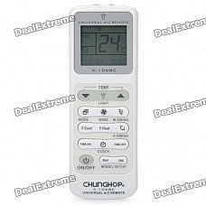 Universal 1.6" LCD Air Conditioner Remote Control - White (2 x AAA) Universal 1.6" LCD Air Conditioner Remote Control - White (2 x AAA)
