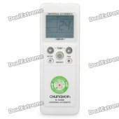 Universal 1.7" LCD Air Conditioner Remote Control - White (2 x AAA)