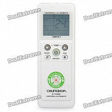 Universal 1.7" LCD Air Conditioner Remote Control - White (2 x AAA) Universal 1.7" LCD Air Conditioner Remote Control - White (2 x AAA)
