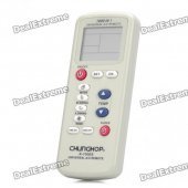 Universal 1.8" LCD Air Conditioner Remote Control - White (2 x AAA)
