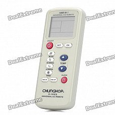 Universal 1.8" LCD Air Conditioner Remote Control - White (2 x AAA) Universal 1.8" LCD Air Conditioner Remote Control - White (2 x AAA)